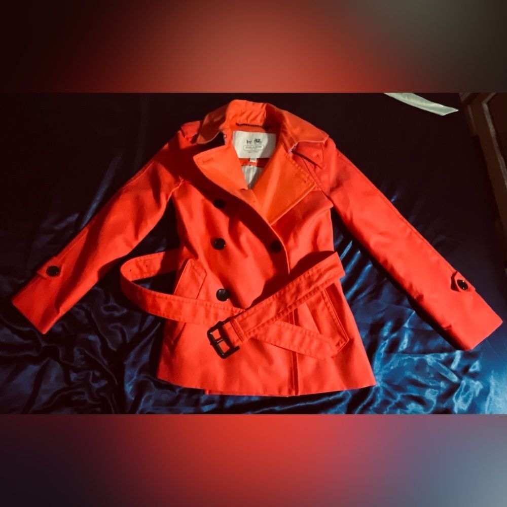 Coach 1941 Peacoat - Ruby Red - Winter Coat - Parka - Size XXS - Y2K Waist Coat